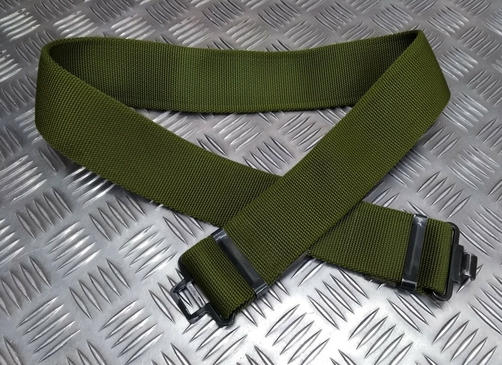 Webbing Belt Green Genuine British Military Issue Old Pattern Mid-Green