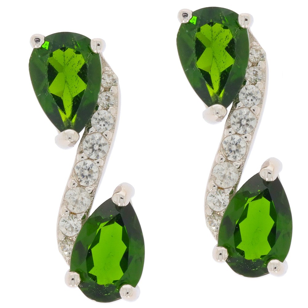 Sterling Silver Semi Mount Earrings Setting Pear PE 6X4mm