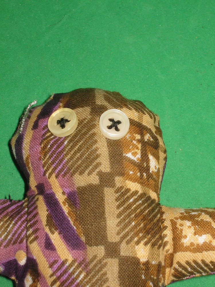 VOODOO DOLL-POPPET-HANDMADE- 4 1/2"
