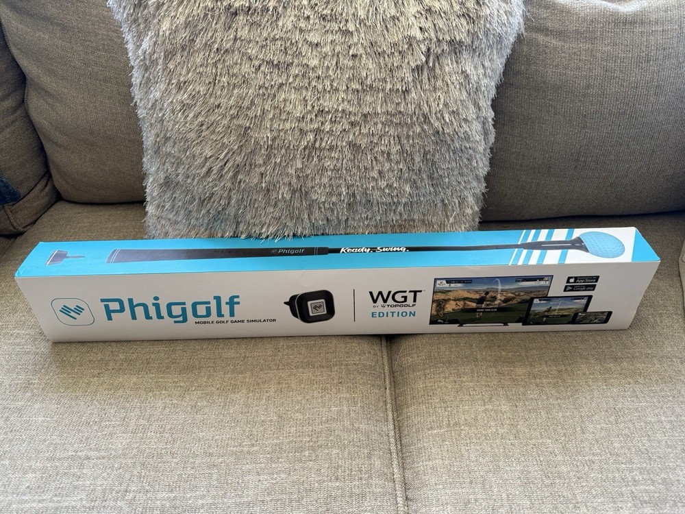 Phigolf WGT Edition Mobile and Home Smart Golf Game Simulator Swing Stick- NEW!