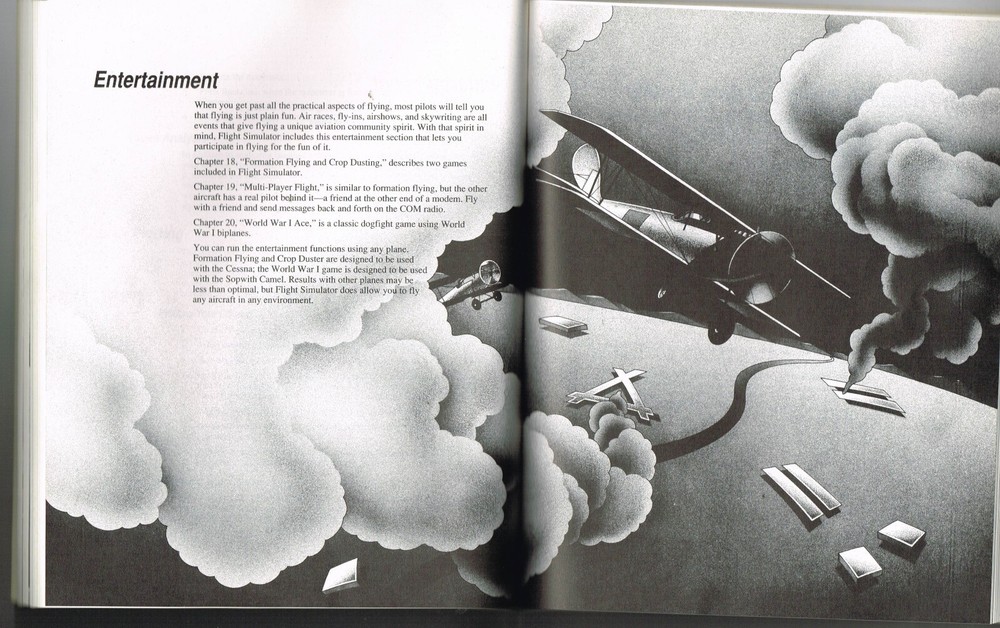 MICROSOFT FLIGHT SIMULATOR Information Manual & Flight Handbook, for IBM 1989