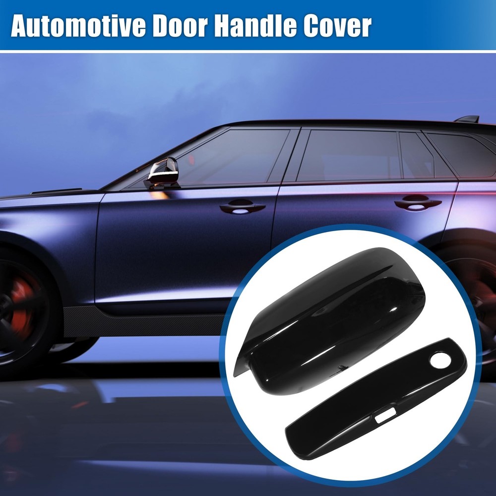 X AUTOHAUX Automotive Exterior Door Handle Covers Rearview Mirror Cover Compa...