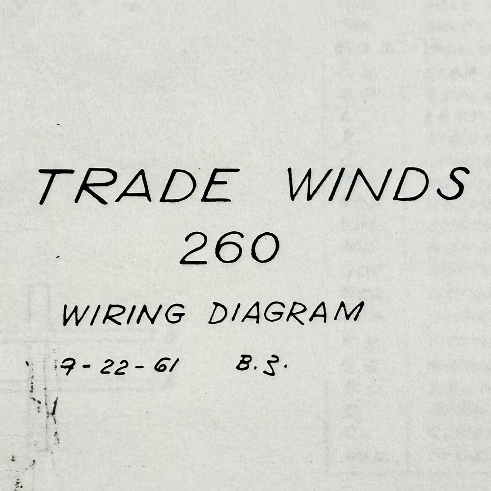 Williams Trade Winds Pinball Machine Game Manual Schematics