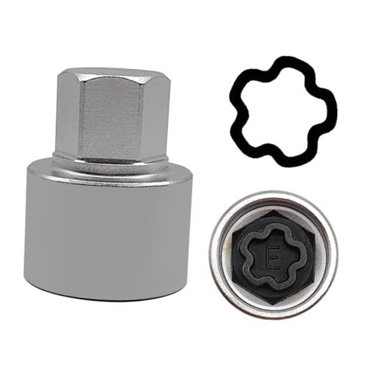 E Wheel Locking Nut Key Compatible with Audi Series, (Socket OD 27mm - Scoket E
