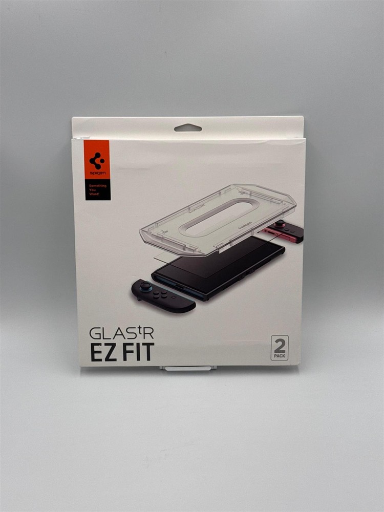 Spigen Glaster EZ Fit Screen Protector for Nintendo Switch 2 7.9" 2 Pack
