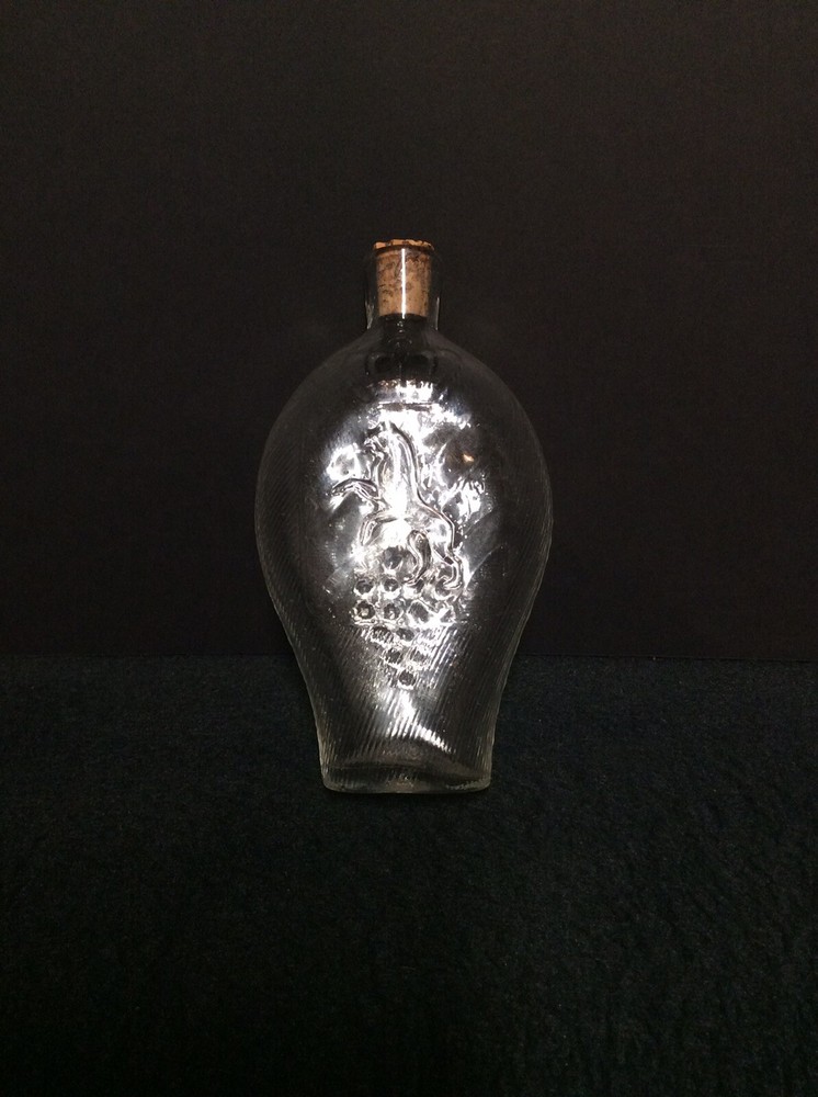 Antique Swedish Blown Glass Flask