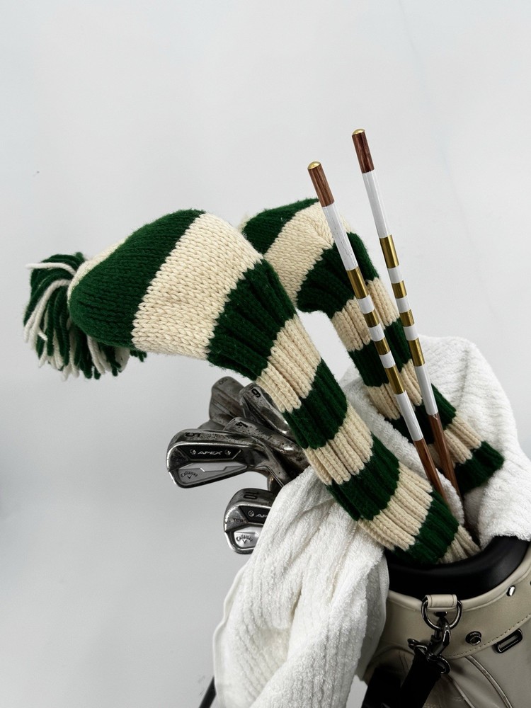 Golf Hickory Alignment Sticks Gold White