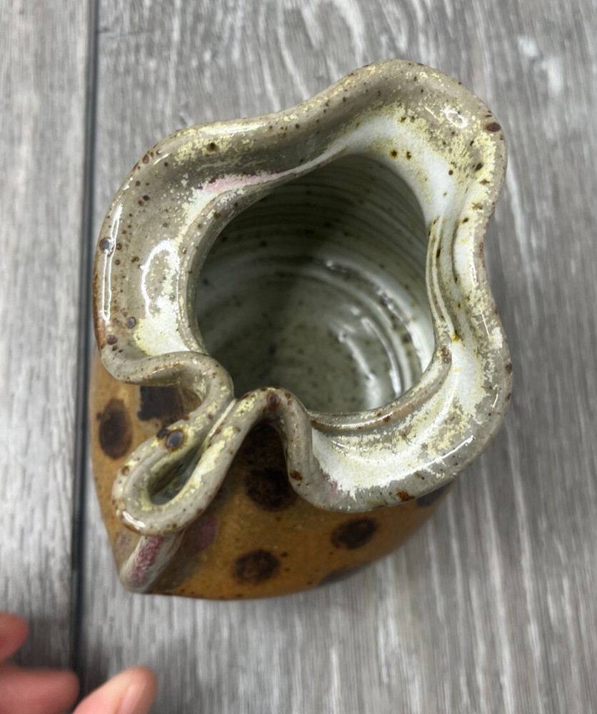 Lot/2 Art Pottery Creamer & Small Pitcher
