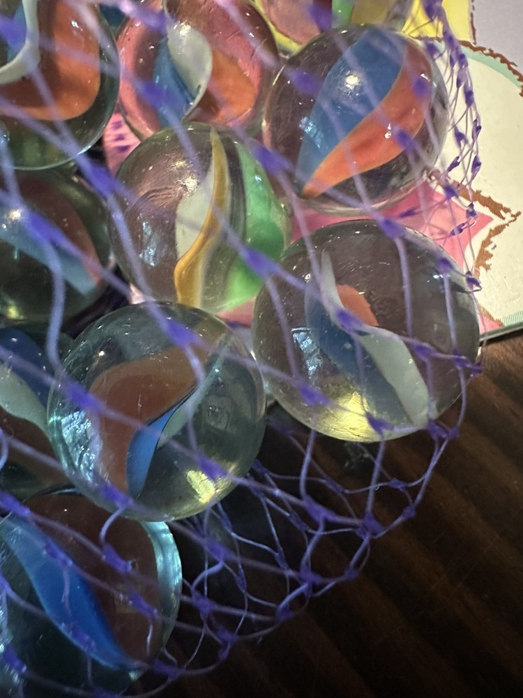 NEW OLD STOCK 40 RAINBOW MARBLES