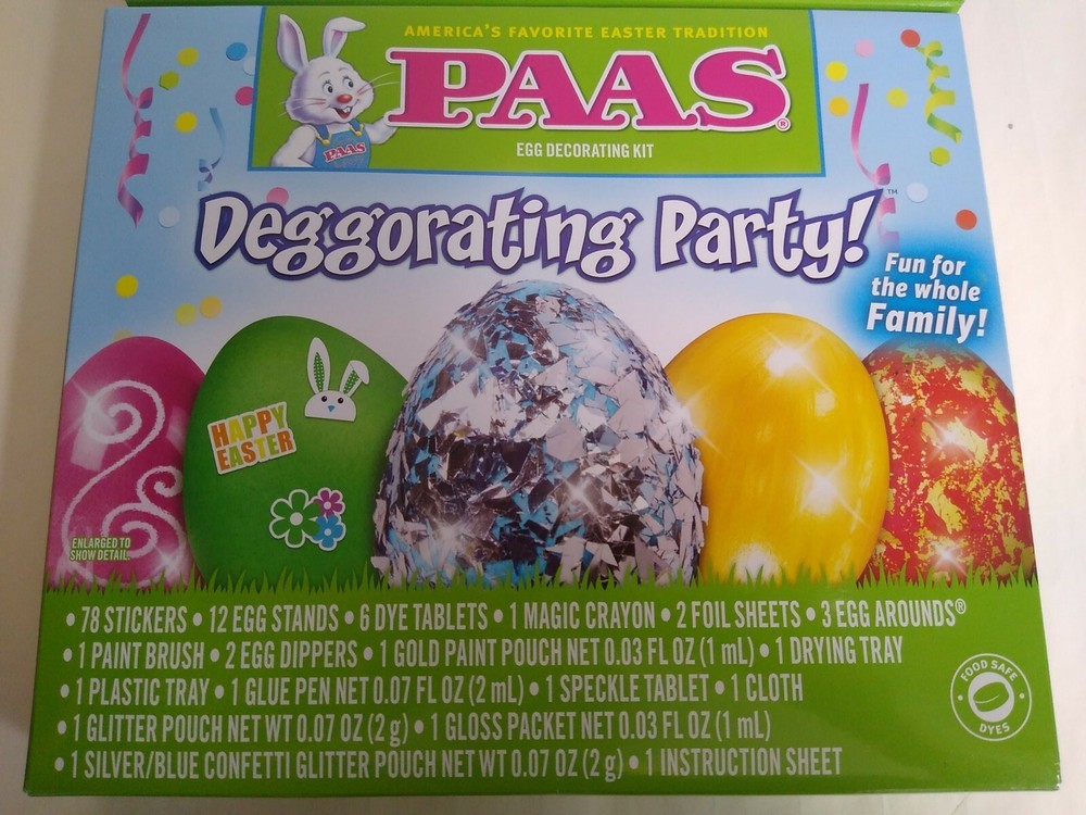 2 Easter Egg Decorating Kits PAAS Easter Tradition Deggorating party