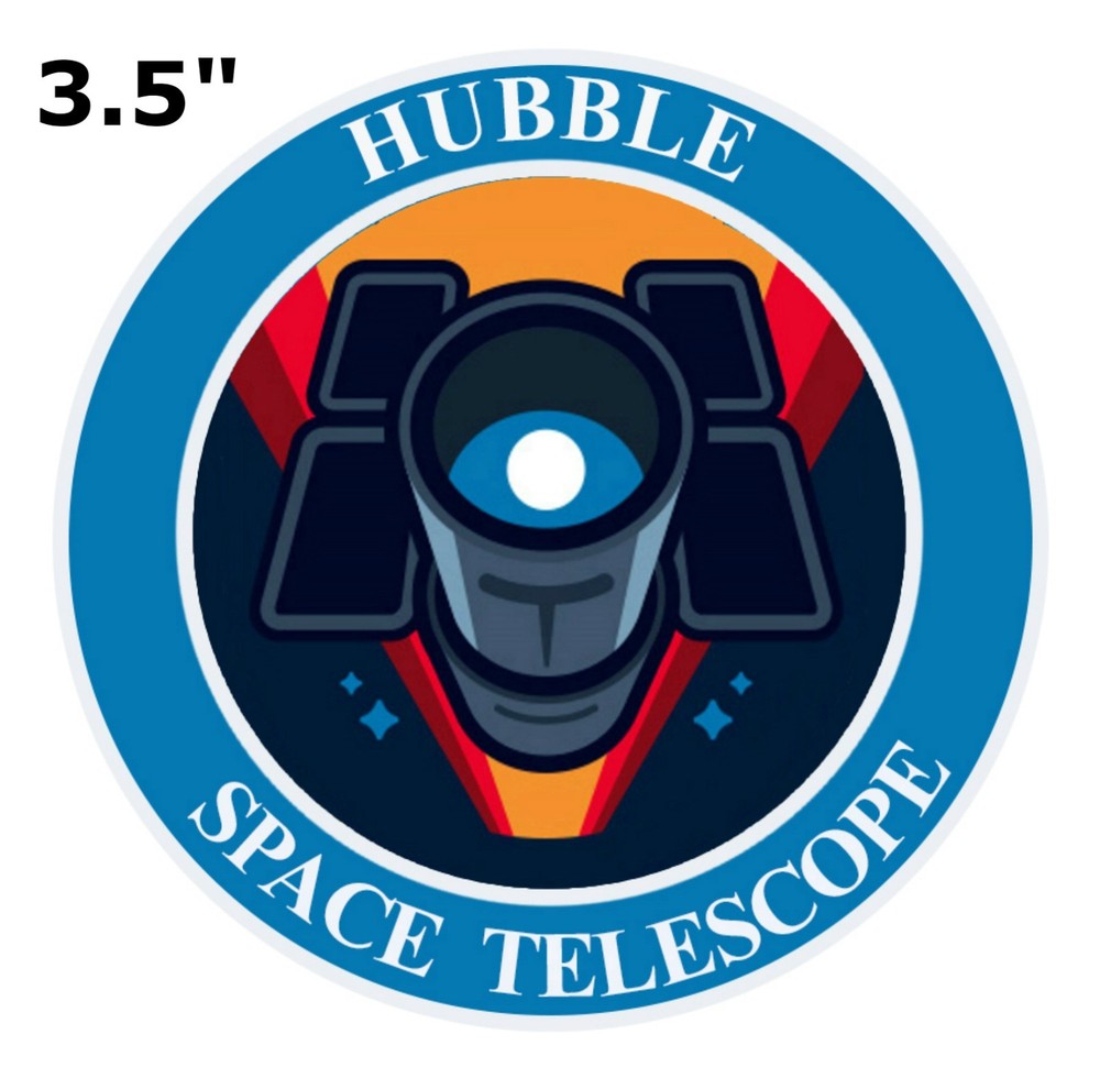 Hubble Space Telescope PATCH Embroidered Iron-on Applique NASA Souvenir