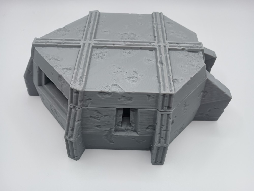 3D Printed Battlefield Concrete Bunker #2 (28mm-32mm Scale)