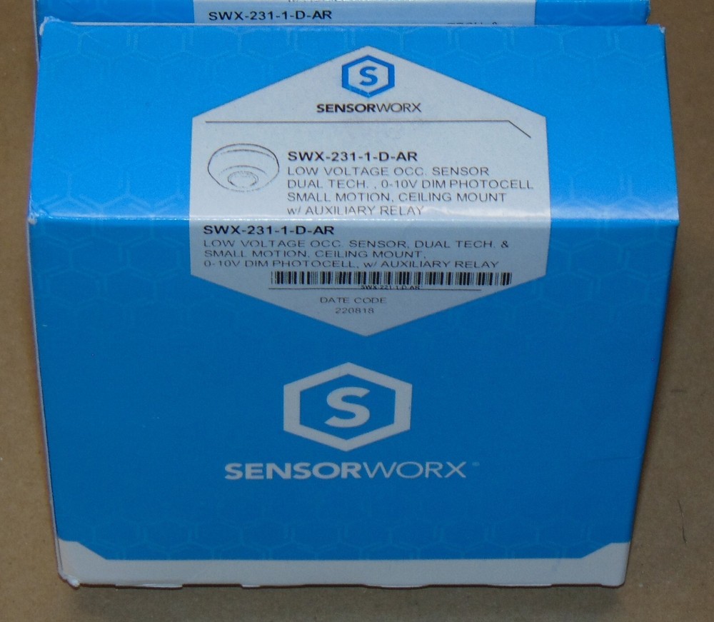 NEW Sensorworx SWX-231-1-D-AR Low Voltage Occupancy Sensor