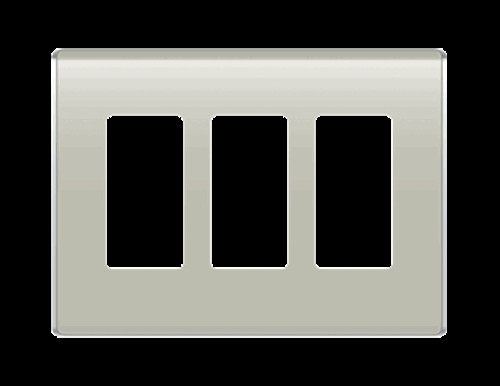 On Q PASS & SEYMOUR 3-GANG STUDIO WALL PLATE, KHAKI Decorator
