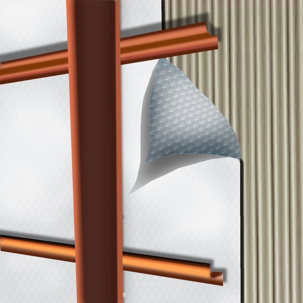 USEP Reflective EPE Foam Core Insulation Radiant Barrier White 48" x 25ft 5mm