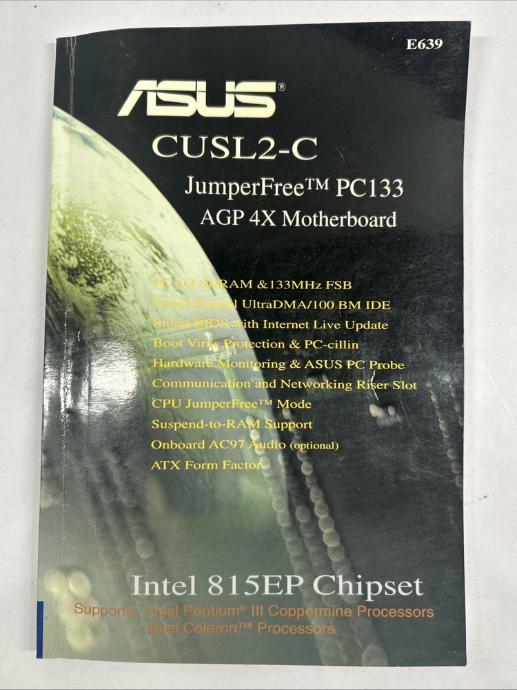 ASUS CUSL2-C Motherboard User Manual, October 2000  - manual only