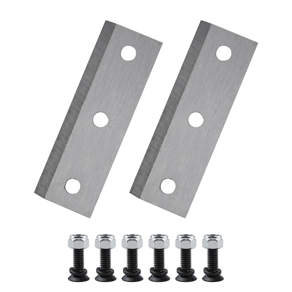 Obida 2 Pack GUO054 Wood Chipper Blades Replacement for silver
