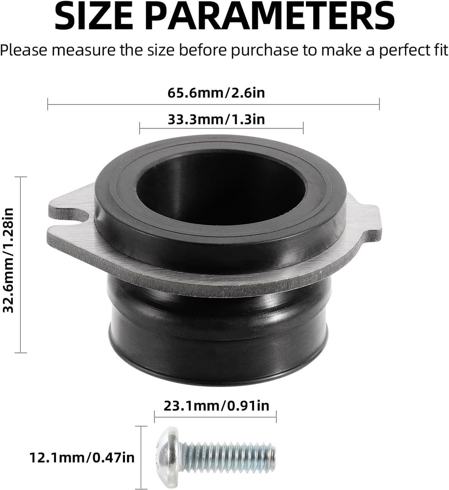 RQYEKDO Garbage Disposal Flex Coupler 75499 - Replacement Parts Compatible with