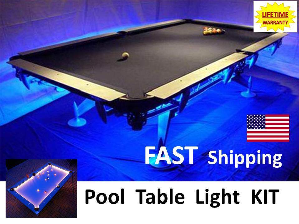 LED Pool & Billiard Table Lighting KIT - light your Outdoor Pool Table