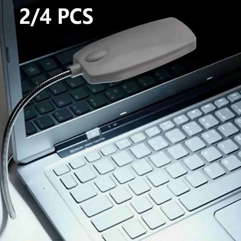 2/4X Flexible 28LED USB Light Lamp For Laptop PC Computer Notebook Reading Light
