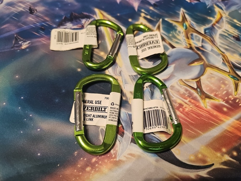 4x Everbilt Spring Link Aluminum Green 5/16" x 3"