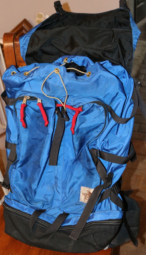 1970s Vintage The North Face Large Internal Frame Backpack Brown Label