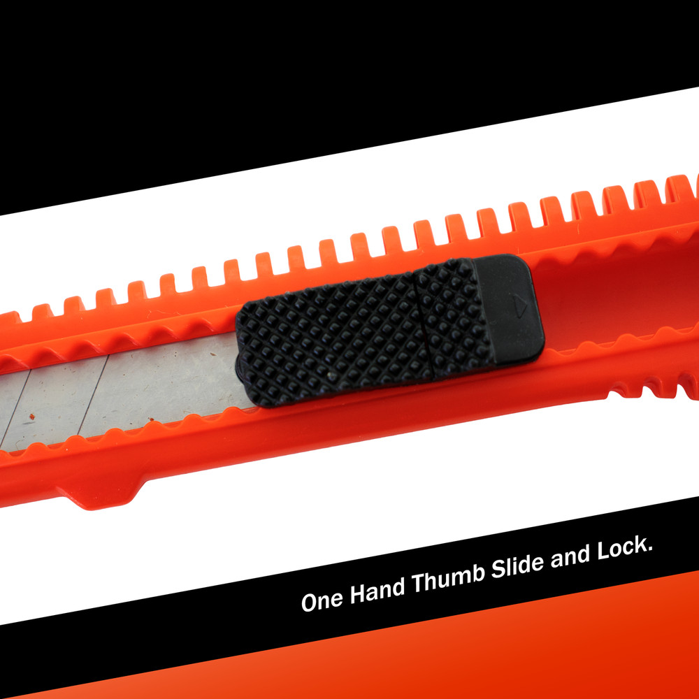 25x Bulk Red Utility Knife Box Cutters Snap Off Blade