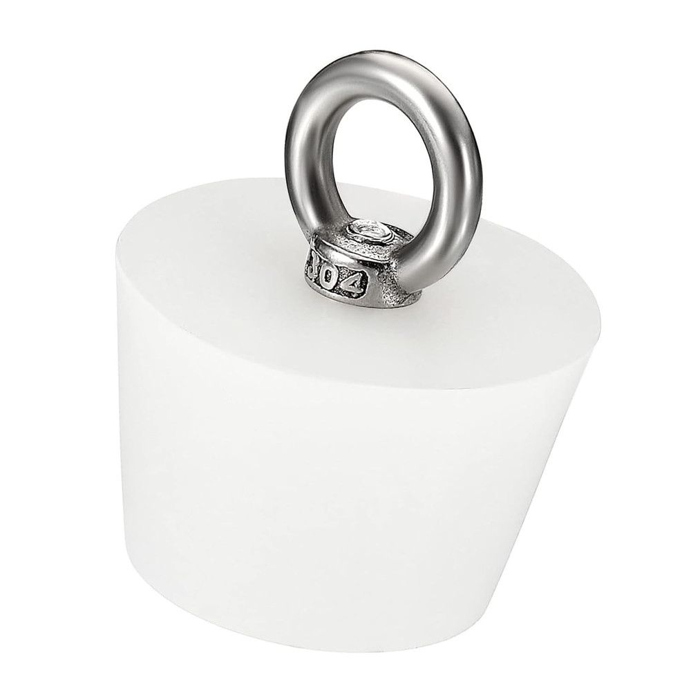 Solid Rubber Stopper,1 Pcs Stainless Steel Silicone Rubber Solid Plug Pipe Ta...