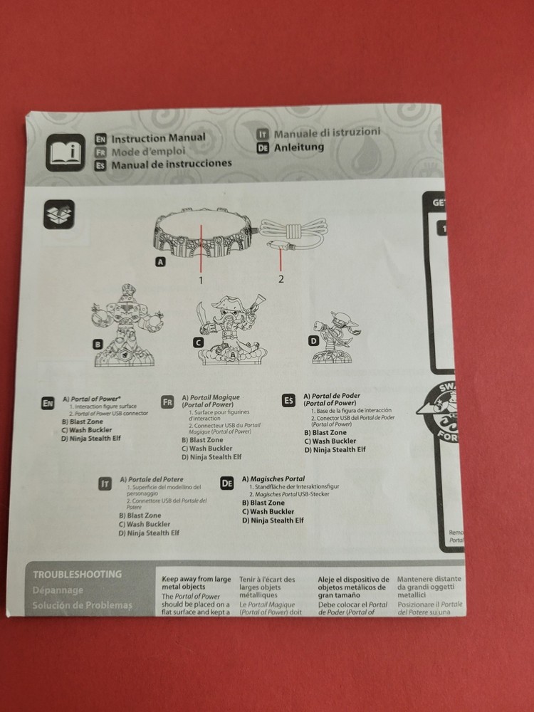 Skylanders Portal of Power Instruction Manual