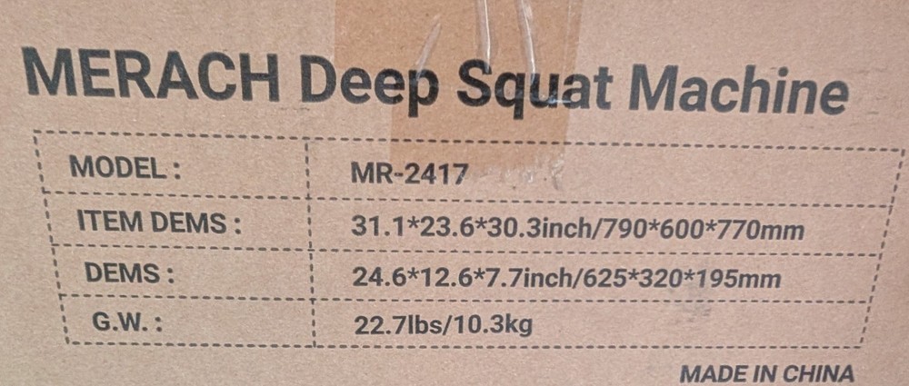 MERACH Deep Squat Adjustable Machine Glute Trainer Core Leg Workout for Home Gym