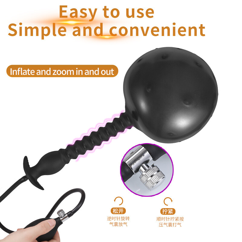 Silicone Spreader Dilator Expander Plug Inflatable Extreme Chastity for Couple