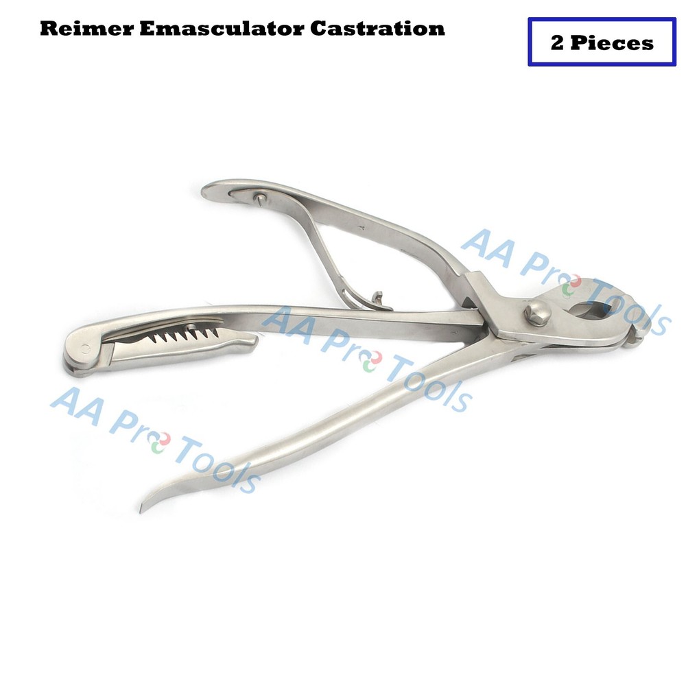 2 Reimer Emasculator Castration Veterinary Instruments Simultaneous Crushing Use