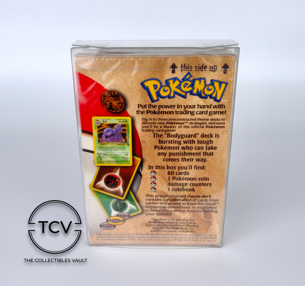 Pokémon Theme Deck Box Protector Case - 0.6mm Thick PET Plastic (1-50 Pack)