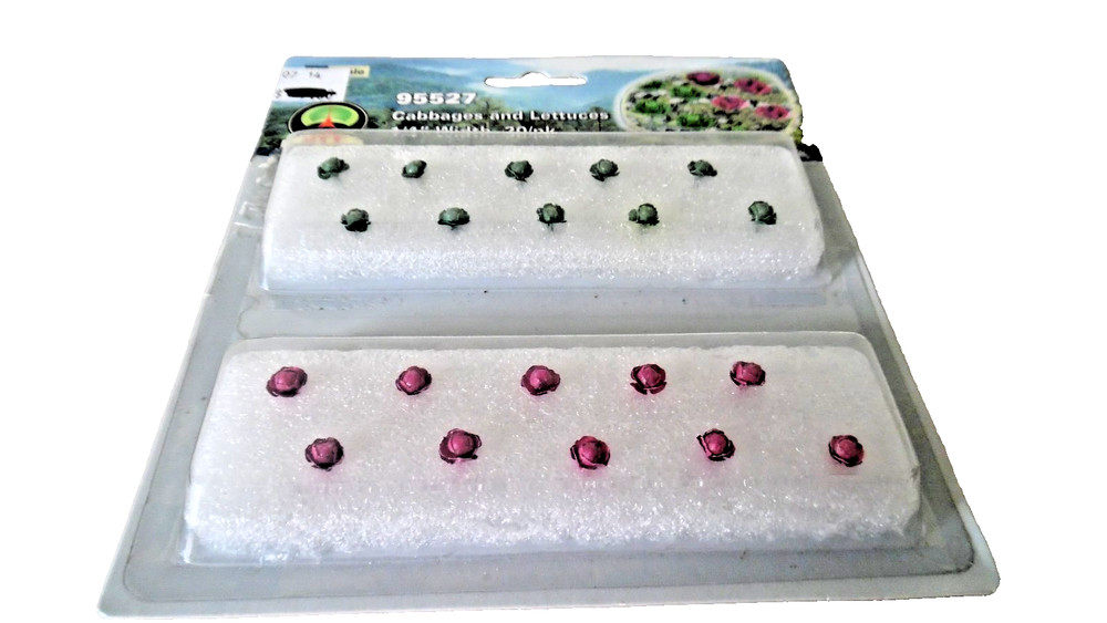 JTT Products 95527 Cabbages &Lettuces 1/4"Width 20Pack NIB