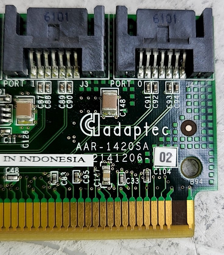 ADAPTEC AAR-1420SA SATA RAID CONTROLLER PCI-X