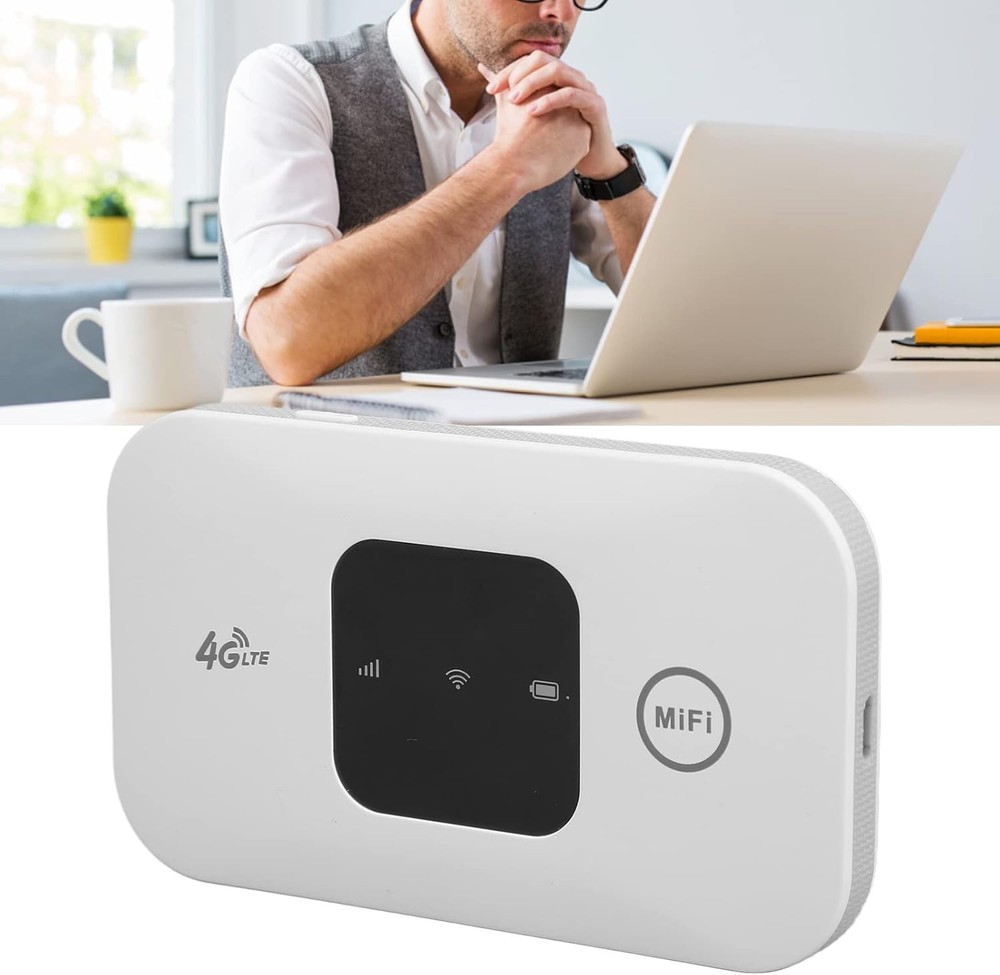 Compact 4G LTE Mobile WiFi - Connect 10 Devices, Touch Control, Travel Essential