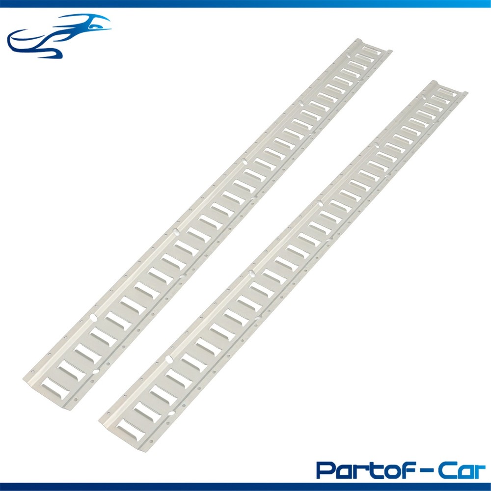 Silver 2 Pack 60" E Track Rail Sections Fit For Mounting In Trailers