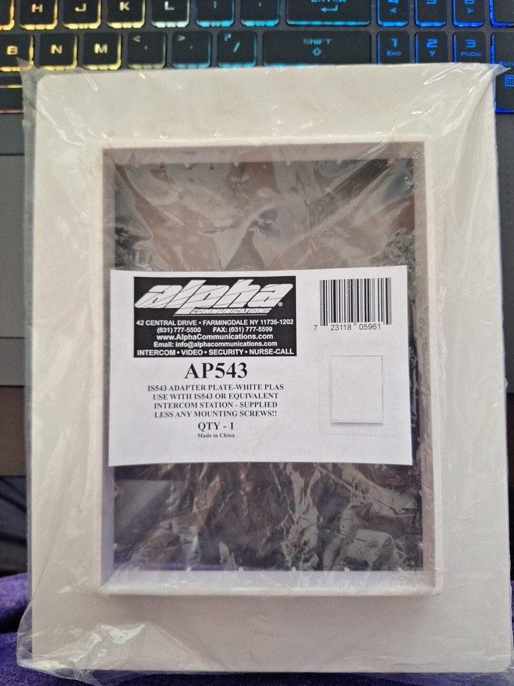 Alpha Communications TekTone Adapter Intercom Plate | #AP543