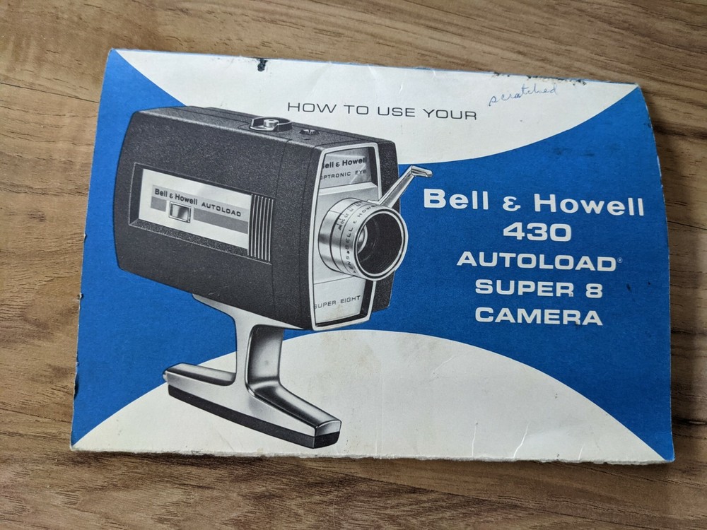 Vintage Bell & Howell 430 Autoload Super 8 Camera W/Case