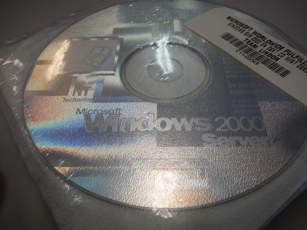 Microsoft Windows SERVER 2000 Software (New Sealed)