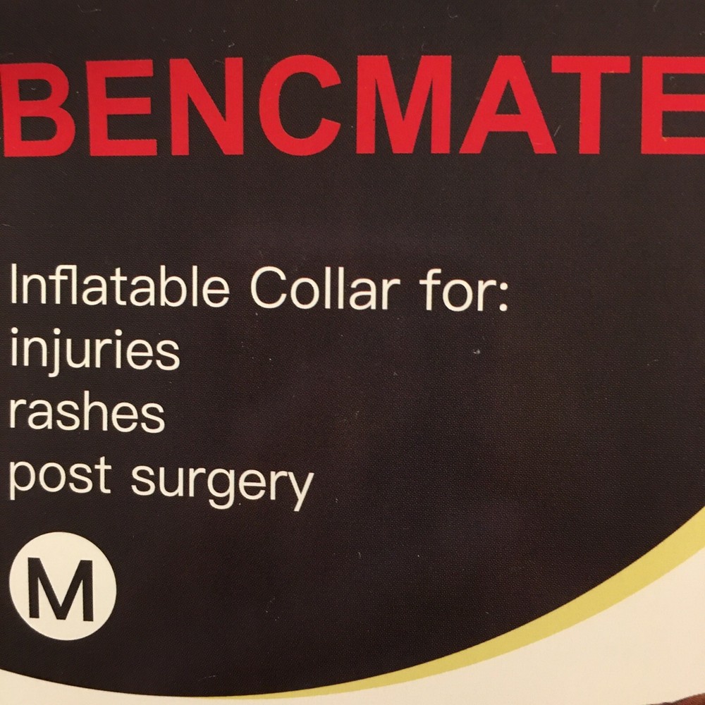 Bencmate Inflatable Collar Size Medium Washable Scratch & Bite Resistant