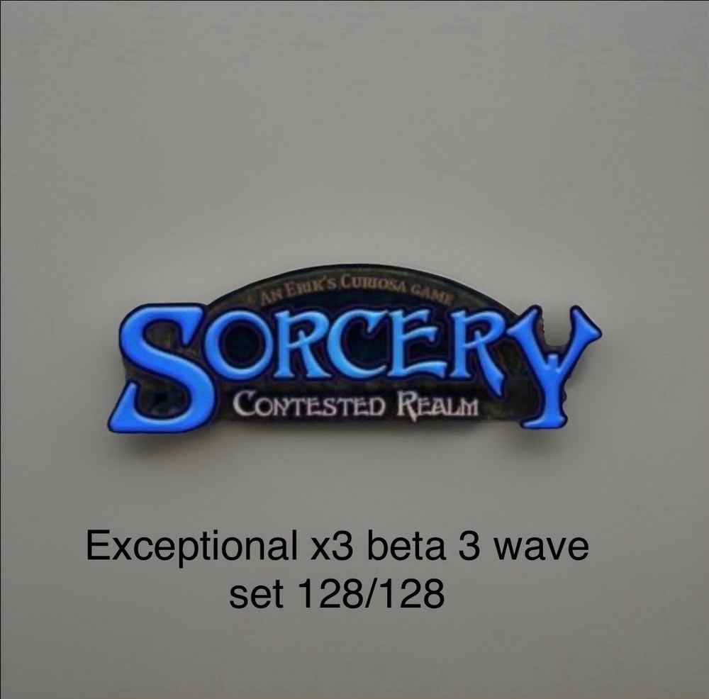 Sorcery Contested Realm TCG Beta 3 Wave Complete SET Exceptional x3 128/128 Dual