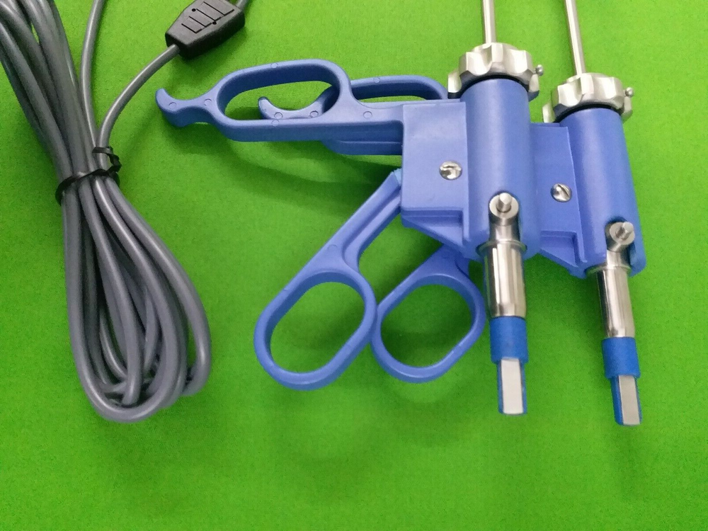 2 PC Bissinger Bipolar Forceps 5mmx330mm With Cable Laparoscopic instruments