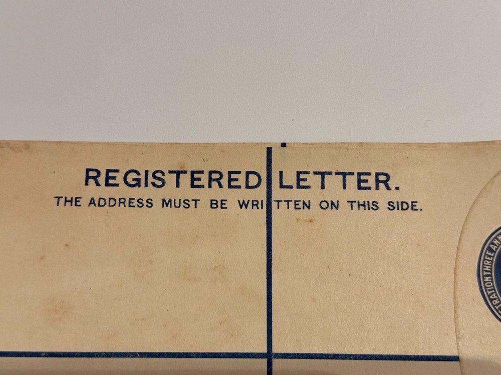 Registered Letter India Embossed Three Annas One And A Half Postage Envelope New