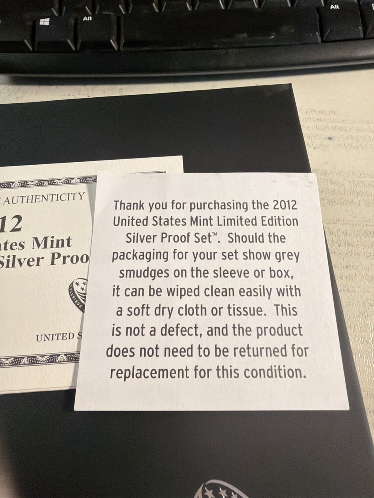 2012 United States Mint Limited Edition Silver Proof Set