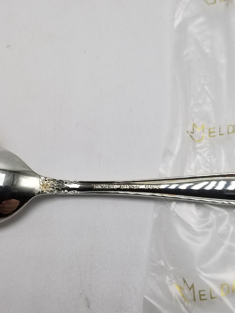 Eldan "ELD15" Silver-plate Nickle 4 5/8 Inch Demitasse Spoon