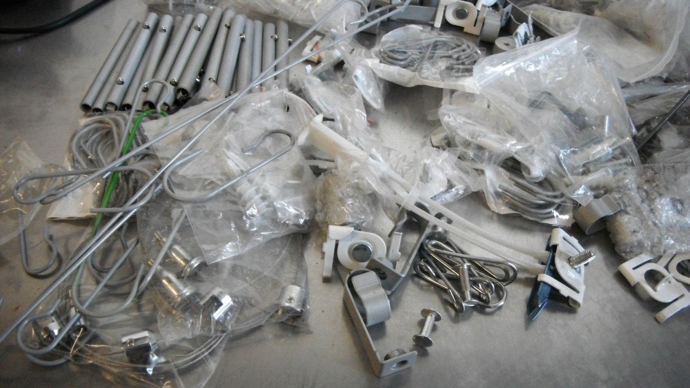 DROP HANGING LIGHTING HARDWARE LOT 6LBS