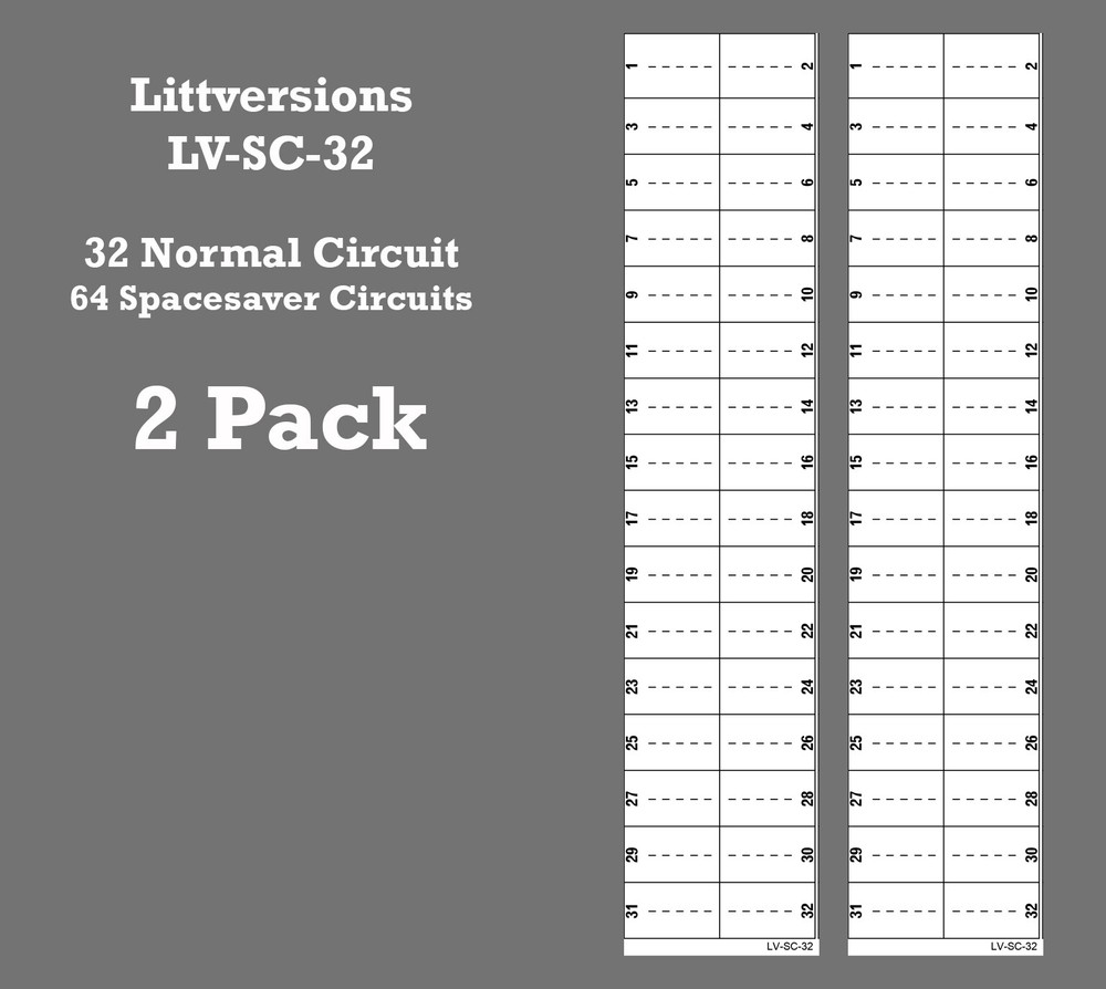 Square D /Schneider Circuit Breaker Directory Panel Replacement Labels LSDL