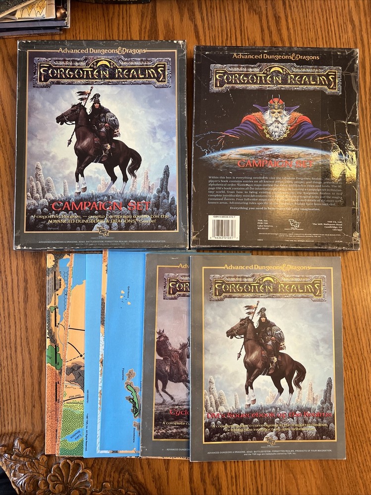 FORGOTTEN REALMS CAMPAIGN SETTING 1987 Dungeons & Dragons 1st Ed 100% Complete