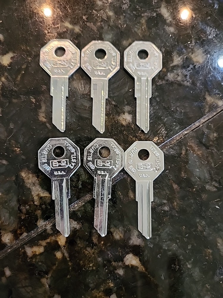6 × Curtis  B2  key blank B-2  key blanks